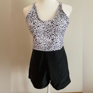 SHEIN Swimsuit NWOT Size XL - Black and White